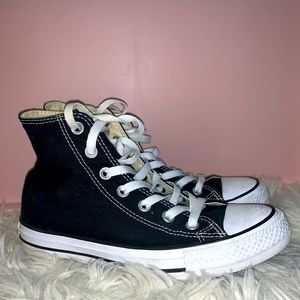 Black high top Converse